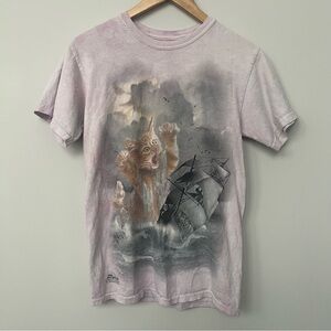 The Mountain | Krakitten Graphic Cotton Tee Tie Dye